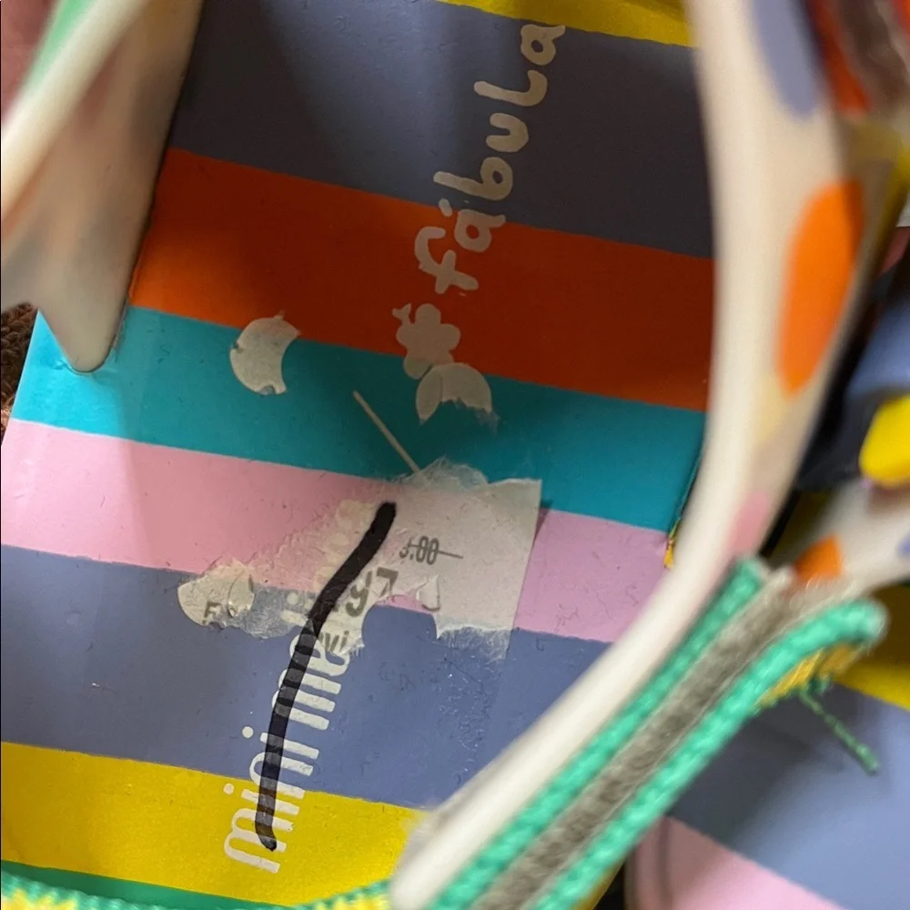 Mini Melissa sandals Ping Pong Fabula Size 4 New - Picture 6 of 6